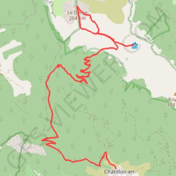 Glandasse GPS track, route, trail