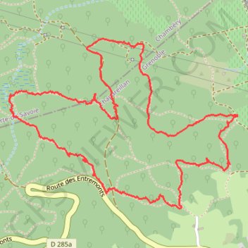 Balade Chapareillan GPS track, route, trail