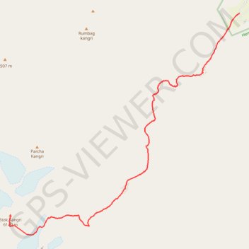 Stok Kangri Peak - Hemis National Park GPS track, route, trail