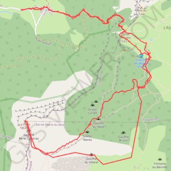 Le Pinet GPS track, route, trail