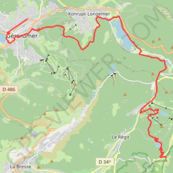 Gérardmer - Le Rainkopf - Tour des Lacs des Vosges GPS track, route, trail
