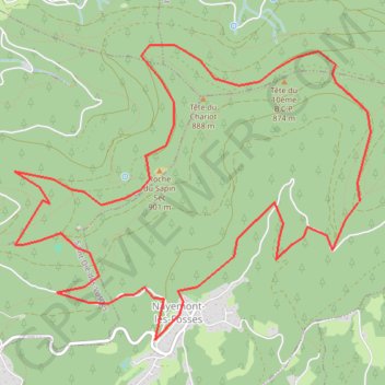 Massif de l'ormont boucle GPS track, route, trail