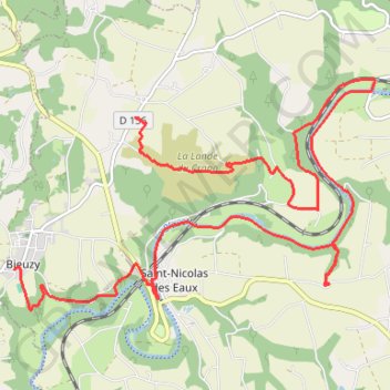 La lande du Crano - Le Blavet - Bieuzy GPS track, route, trail