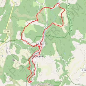 Oppedette GPS track, route, trail