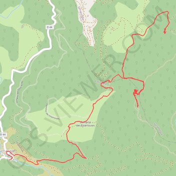 Tours de Cabrens en traversée de Can Toni à Lamanère GPS track, route, trail
