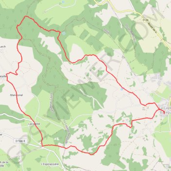 La capelle balaguier GPS track, route, trail