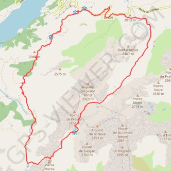 Tour de l'aiguille du Grand Fond GPS track, route, trail