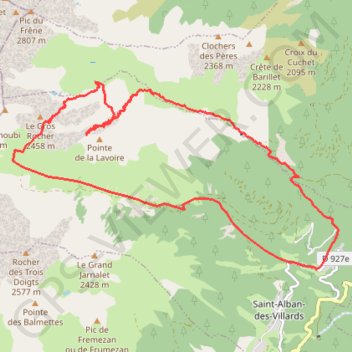 Traversée Reisses-Merlet GPS track, route, trail