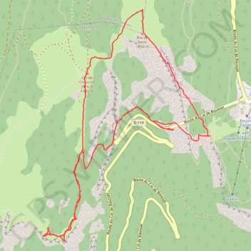 But de Nève et Rochers de Chironne GPS track, route, trail