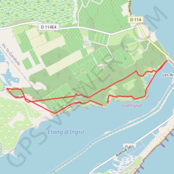 Le Bois des Aresquiers GPS track, route, trail