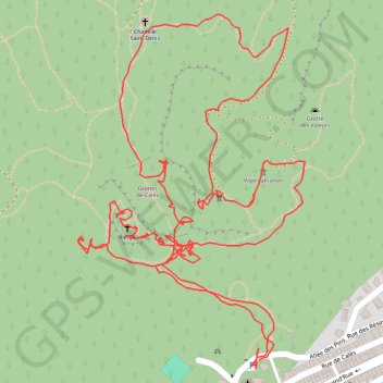 Grottes de Calès (Lamanon) GPS track, route, trail