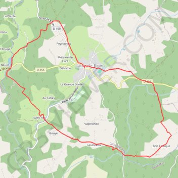 Lacapelle-Biron, randonnée à travers bois - Pays de la vallée du Lot GPS track, route, trail