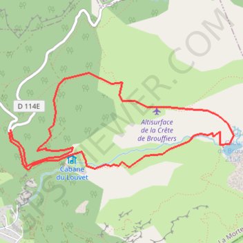 Taillefer - Lac de Brouffier GPS track, route, trail