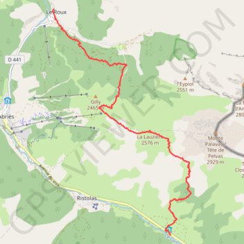 Monta - Roux GPS track, route, trail