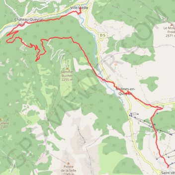 Queyras - Jour 1 GPS track, route, trail