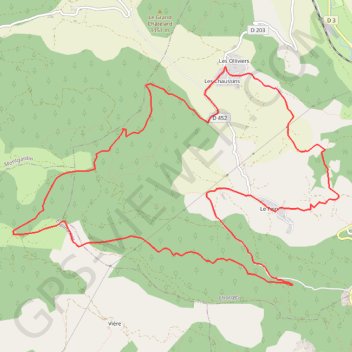 La Croix des Prés GPS track, route, trail