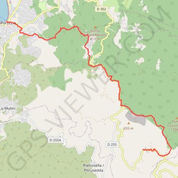 Corse du sud, Ajaccio, Porticcio et Bisinao GPS track, route, trail