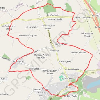 Brix Église (50700) GPS track, route, trail