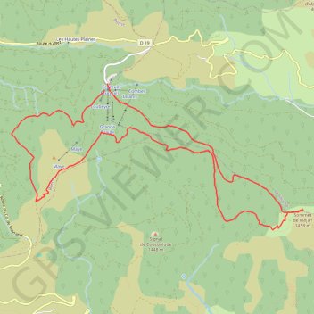 Le Tanargue GPS track, route, trail