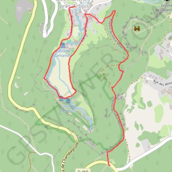 Planche_d'arbois_ GPS track, route, trail