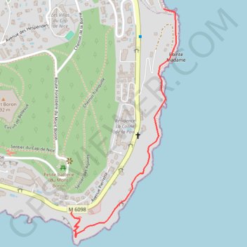 Pointe des sans-culottes GPS track, route, trail
