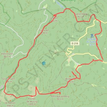 Rocher de Mutzig GPS track, route, trail