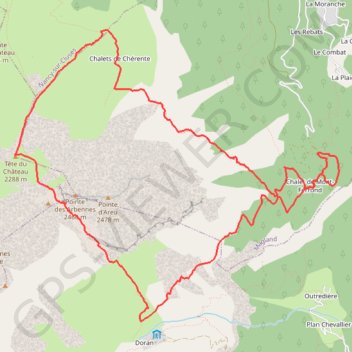 Tour de la tête d'Areu GPS track, route, trail