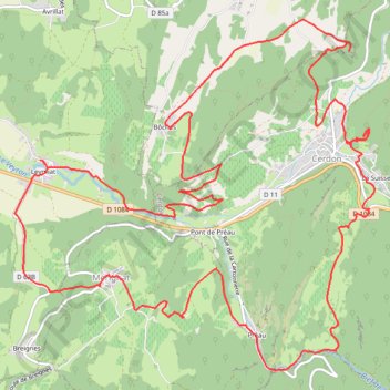 Les vignes de Cerdon GPS track, route, trail