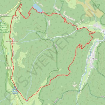 Mittlach - Neurod - Altenweiher GPS track, route, trail