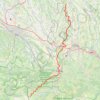 GR101 Randonnée de Maubourguet au Col de Saucède (Hautes-Pyrénées) GPS track, route, trail