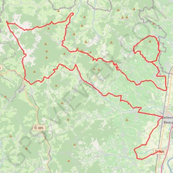 Tour du Beaujolais 4ème étape GPS track, route, trail