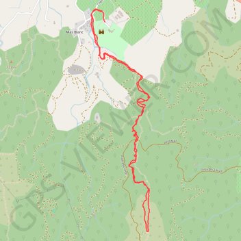 Tour de la massane GPS track, route, trail