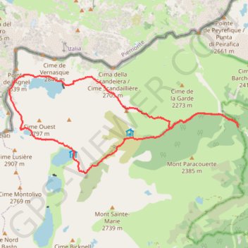 Col dell'Agnello GPS track, route, trail