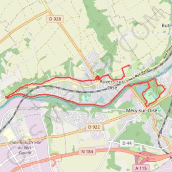 Randonnée du 20 septembre 2020 Auvers-sur-Oise GPS track, route, trail