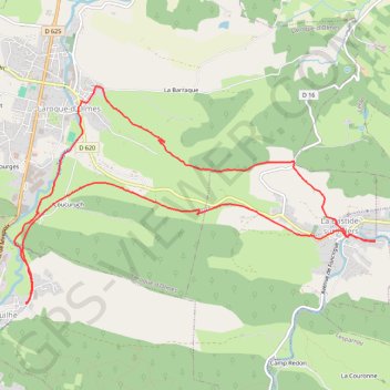 La Bastide sur l'Hers GPS track, route, trail