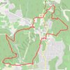 La Galle, Sentier entomologique, le Castelas d'Uchaux GPS track, route, trail