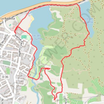 Lac des Escoumes-Vinça GPS track, route, trail