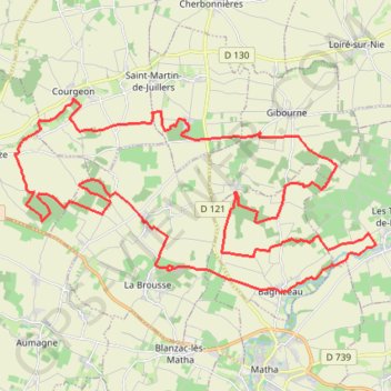 La Brousse 47 kms GPS track, route, trail