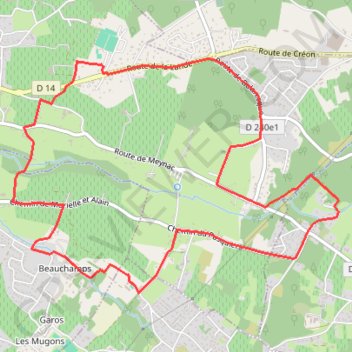 Boucle 4. GPS track, route, trail