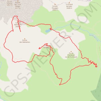 Combe Rousse et lac des Balmettes GPS track, route, trail