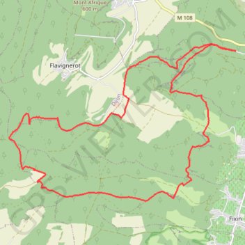 Randonnée de Marsannay au Carmel de Flavignerot GPS track, route, trail