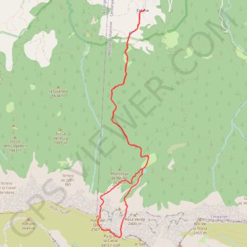 Sierra de Cadi (Serra del Cadi) - Couloir Sabat GPS track, route, trail