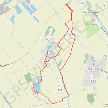 MARLIENS - VARANGES GPS track, route, trail