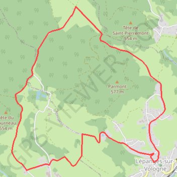 Chemins du Cœur des Vosges - Le Faing des Orges GPS track, route, trail