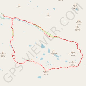 Deer Lake - Bogachiel Peak - Hear Lake GPS track, route, trail