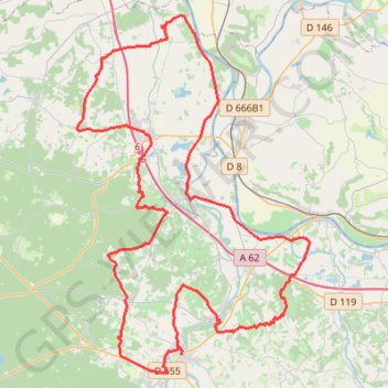 Circuit des Vignobles de Buzet - Lavadarc GPS track, route, trail