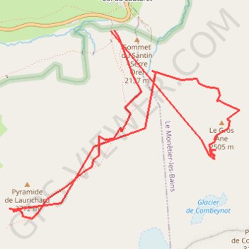 Tricot lautaret GPS track, route, trail