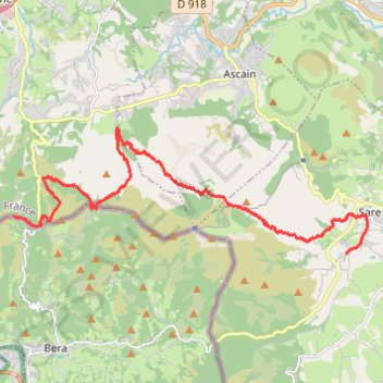 2022-08-10 de 06h5137 a 14h4258 - Rando Col d Ibardin à Sare - GT820 GPS track, route, trail