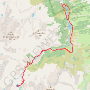 Refuge du Larribet GPS track, route, trail
