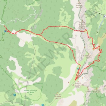 Tour du Veymont GPS track, route, trail